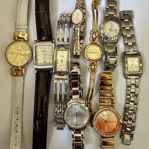 Lot of 9 Womens Watches w/ TFX by Bulova Caravelle by Bulova Elgin and Embassy b